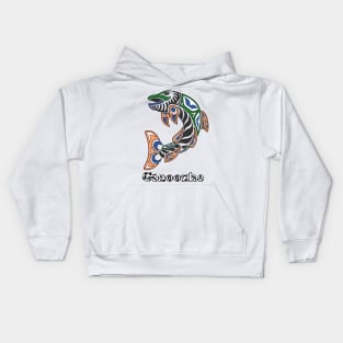 Northern Pike (Ginoozhe) Kids Hoodie